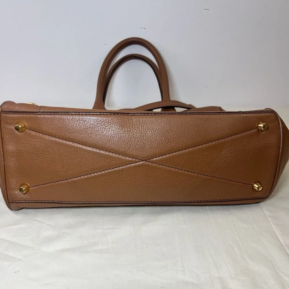 Marc Jacobs Tan Leather Satchel Shoulder Bag - Picture 11 of 16